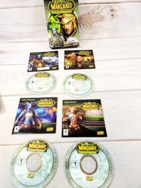 World of Warcraft: The Burning Crusade (PC, 2007) Expansion 4 Discs No Manual